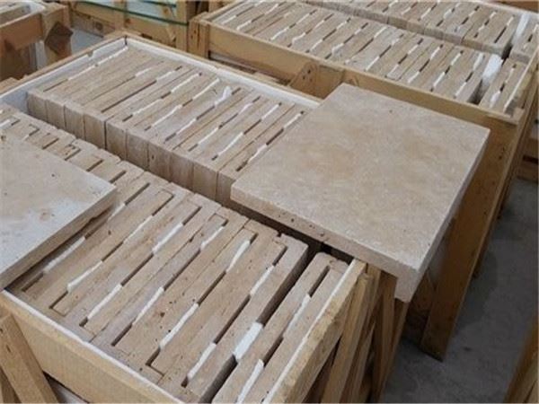 beige travertine stone